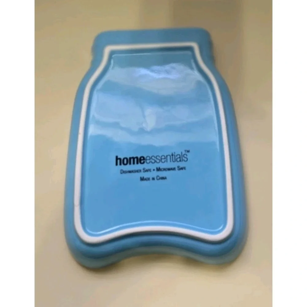 New Home Essentials Authentic Mason Ceramic Spoon Rest Aqua Blue